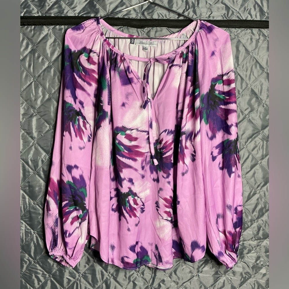 🌸 Blouse Floral Jennifer Lopez (JL) - style Boho Chic - Picture 2 of 11